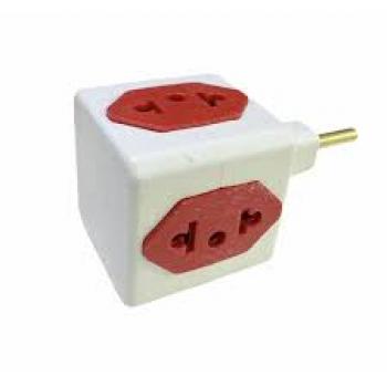 Adaptador P/Tomada Cubo Colorido #