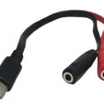 Adaptador Tipo C  P/  2 P2 ~~