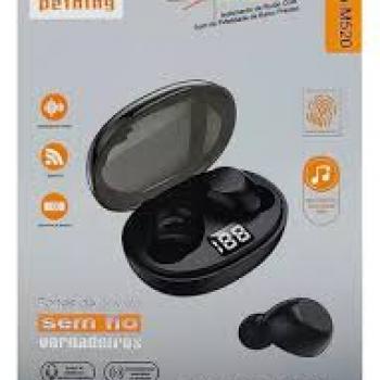 Fone de Ouvido  Bluetooh Pei-M520 Preto#
