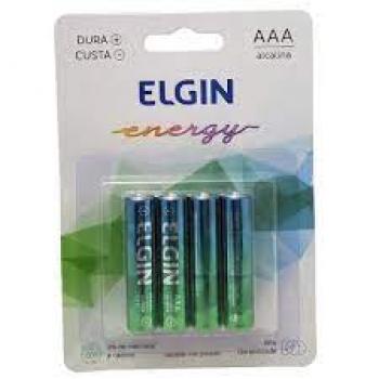 Pilha Alcalina AAA C/4 -Elgin #
