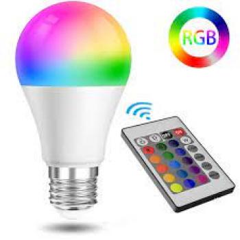 Lâmpada Bulbo 9W - RGB #