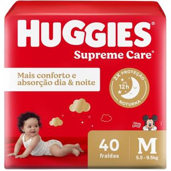 HUGGIES SUPREME CARE FITA M 40UN