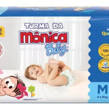 FRALDA TURMA DA MONICA BABY MEGA M 50 UN