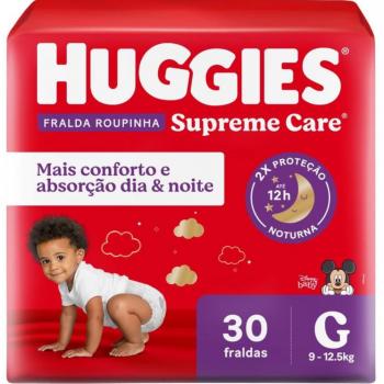 HUGGIES ROUPA SUPREME CARE G 30 UN
