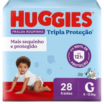 HUGGIES ROUPA TRIPLA PROTEÇÃO G 28 UN