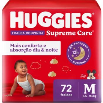HUGGIES ROUPA SUPREME CARE M 72 UN