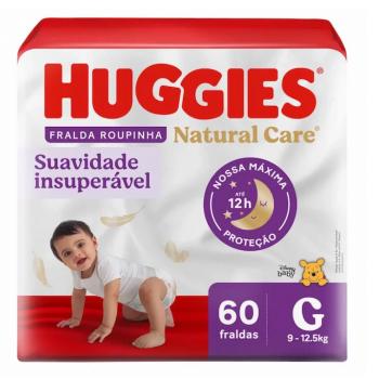 HUGGIES NATURAL CARE G 60UN