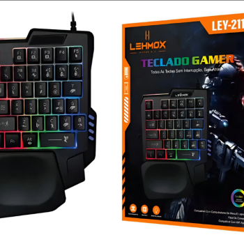 Teclado Gamer Uma Mao LEY-2117 LEHMOX