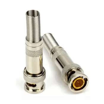 Conector Bnc Macho Fixo Com Mola E Com Parafuso Interno Hayamax