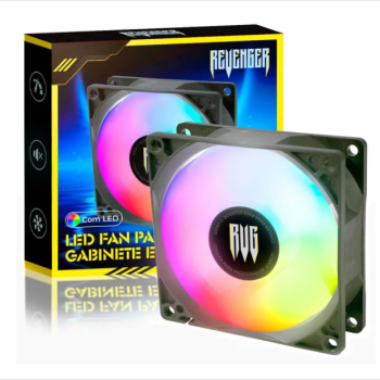 Cooler Fan 120mm Para Gabinete E Cpu Com Led VR306 Revenger
