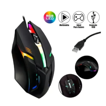 Mouse Gamer Usb 1200 Dpi Rgb LEY-206 Lehmox
