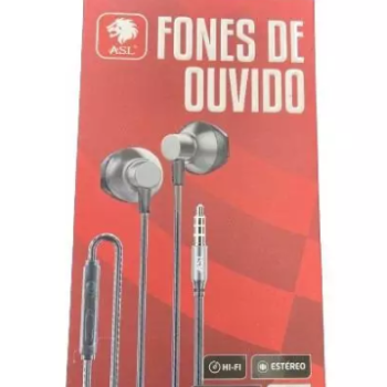 FONE INTRA-AURICULAR COM FIO P3 1.2M ESTEREO (FC104) ASL