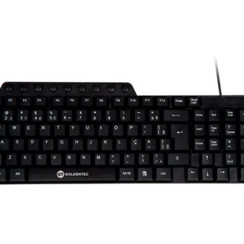 Teclado Com Fio Usb Multimidia V3 Preto 46402 Goldentec