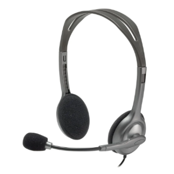 Headset P3 Corporativo Cinza H111 Logitech