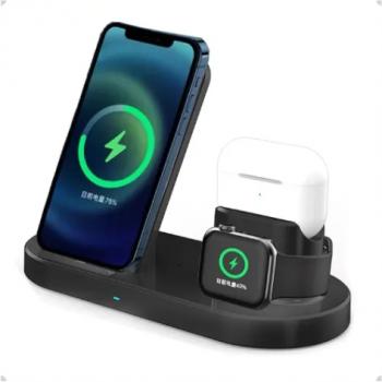 CARREGADOR SEM FIO 3 EM 1 15W (YD15) H'MASTON