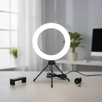 Ring Light De Mesa 16cm Com Tripe QX-160
