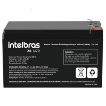Bateria Selada 12v 7a Chumbo XB 1270 Intelbras