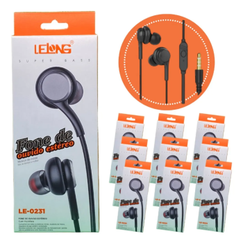 Fone Intra-Auricular Com Fio P3 1.2m -0231 Lelong