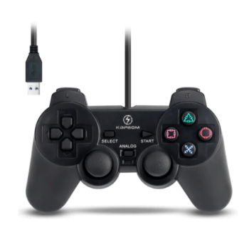 Controle Joystick Usb Com Fio KAP-2UY Kapbom