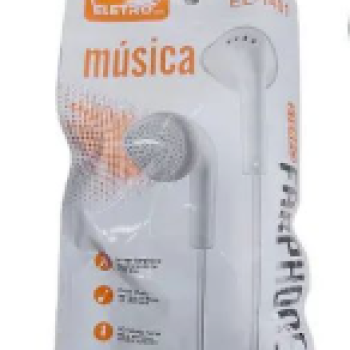 Fone Auricular Com Fio P3 Estereo EL-1401 EletroMex