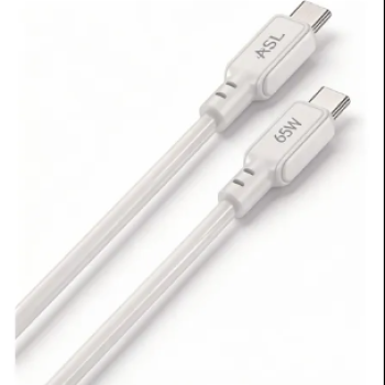 Cabo De Celular Tipo-C Tipo-C 65w 1m Branco ASL