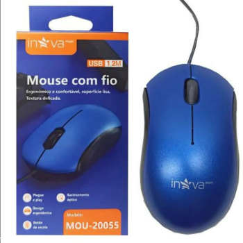 Mouse Com Fio Usb 1.2m 1200 Dpi IN-20056 Invas