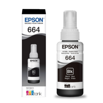 Refil Tinta 664 Preto 70ml Epson