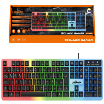 Teclado Gamer Usb Rgb LEY-2088 Lehmox