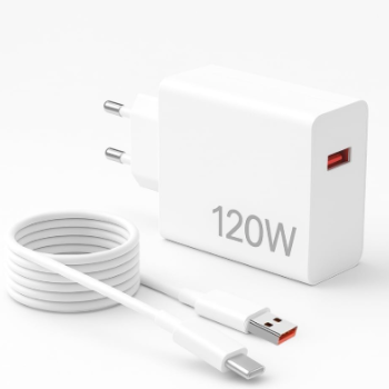 Carregador De Celular Tipo-C 120w Fonte Usb Tipo-c Cabo 1m Xiaomi