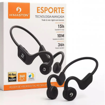 Fone Conduçao Ossea Vibraçao Bluetooth F921 H'Maston