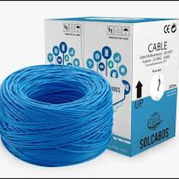 Cabo Alarme/Rede Azul 0,51MM 4x24 Fast Solcabos