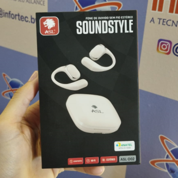 Fone Conduçao Ossea Vibraçao Bluetooth SoundStyle -D02 ASL