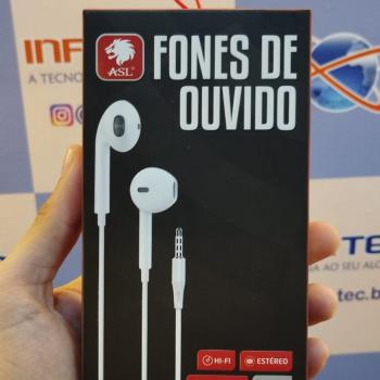 Fone Auricular Com Fio P3 1.2m Estereo FC104 ASL
