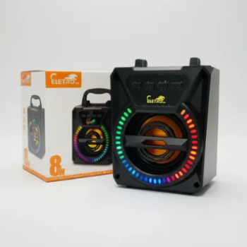 Caixa De Som 8w Wireless/Usb/Fm/Sd/TWS -1056 EletroMex