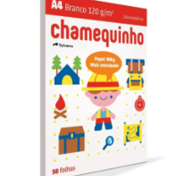 PAPEL A4 CHAMEQUINHO 120G 50FL BCO