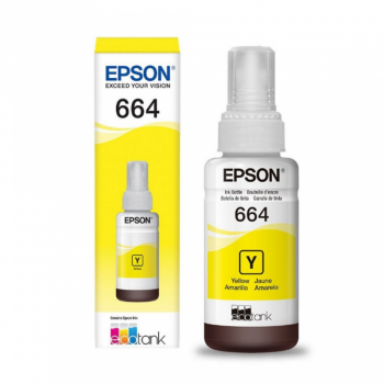 Garrafa de Tinta Epson 664 70ml Amarelo