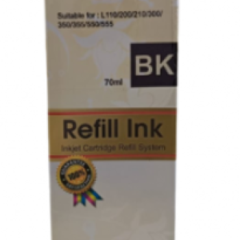 REFIL DE TINTA COMPATIVEL EPSON COLOR T664120 PRETO 70ML