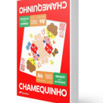 PAPEL A4 CHAMEQUINHO 180G 50 folhas