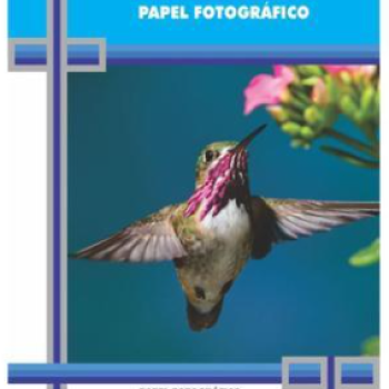 Papel Fotografico Glossy 120g Com 20 Folhas A4 Branco