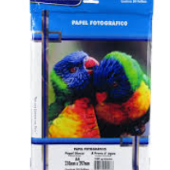Papel Fotografico 150g com 50 folhas Glossy A4 Masterprint