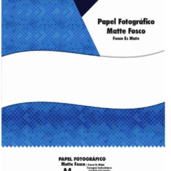 Papel Fotografico CERTIFICADO MATTE FOSCO 170g A4 - 100 FOLHAS