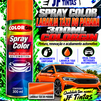 SPRAY COLOR LARANJA TAXI do PARANA 300ML COLORGIN