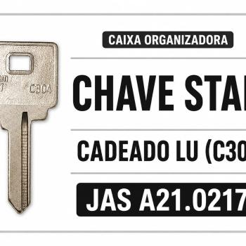 CHAVE STAM CADEADO LU (C304)JAS A21.0217.