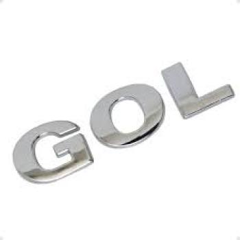 ADESIVO NOME GOL CROMADO!!