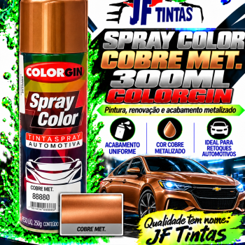 SPRAY COLOR COBRE MET.300ML COLORGIN.