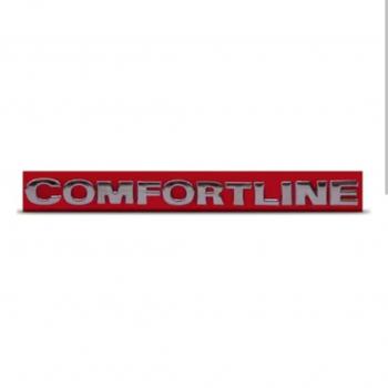 ADESIVO NOME COMFORTLINE CROMADO.