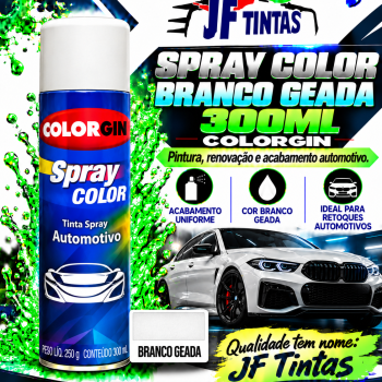 SPRAY COLOR BRANCO GEADA 300ML COLORGIN.