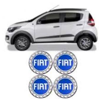 KIT ADESIVO CALOTA FIAT AZUL 2010.