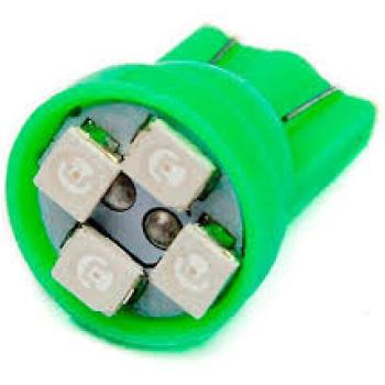 lampada LED Pingo dagua T10 8 Leds 12V VERDE!!