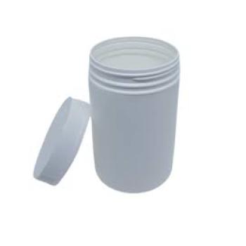 FRASCO POTE 01 KG PEAD BRANCO c/tampa
